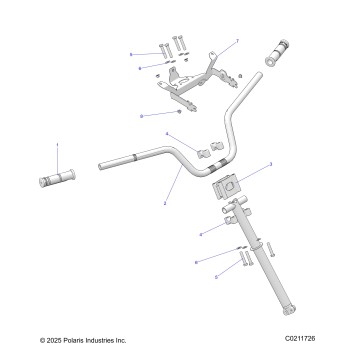 STEERING, HANDLEBAR and CLAMPS - A26SGE95AB (C0211726)