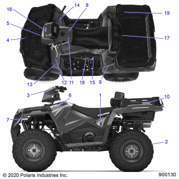BODY, DECALS - A21SWE57A1/3A1 (900130-01)