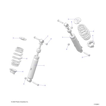 SUSPENSION, FRONT SHOCK - A25SKE57A1 (C102641)