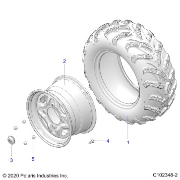 WHEELS, REAR - A23SVA85A3 (C102348-2)