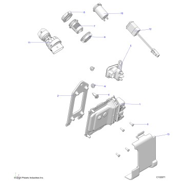 ELECTRICAL, SWITCHES, SENSORS and ECM - A25SKE57A1 (C102671)