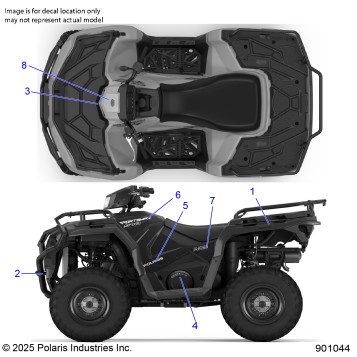 BODY, DECALS, GRAPHIC - A26SEE57A1/A4/A6/A9/B1/B4/B6 (901044)