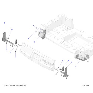 BODY, TAILGATE BRACKETS - A26SWE57AL (C102448)