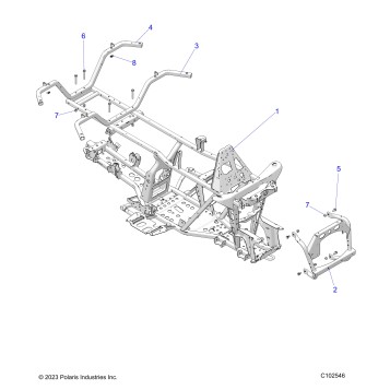 CHASSIS, FRAME - A25SEK57A4 (C102546)