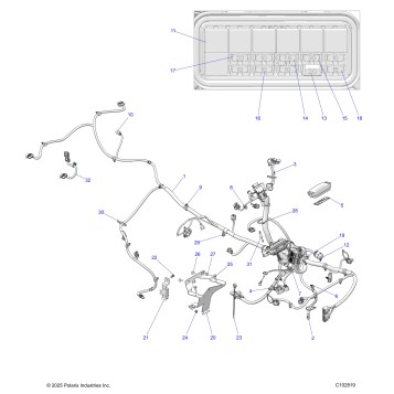 ELECTRICAL, MAIN WIRE HARNESS - A26SHR57AG (C102819)