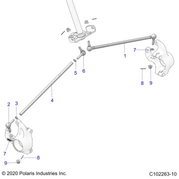STEERING, STEERING TIE RODS - A23SVA85A3 (C102263-10)