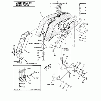 Fuel Tank Assembly-Trail Boss (4910981098012A)