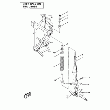 Strut Assembly-Trail Boss (4910981098024A)