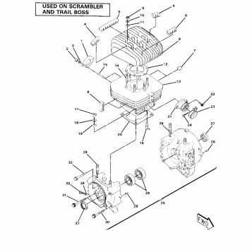 Crankcase and Cylinder Assembly (4910981098042A)