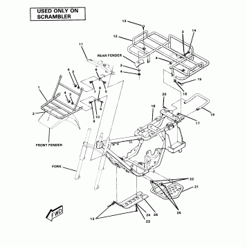 Frame Assembly with Racks-Scrambler (4911701170006A)
