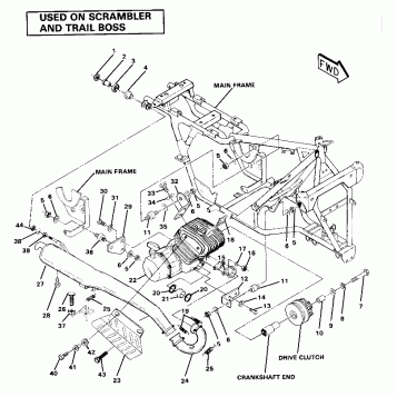 Engine and Muffler Mounting (4911701170008A)