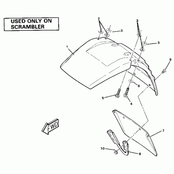 Front Fender-Scrambler. (4911701170010A)