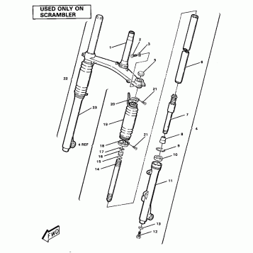 Front Fork Assembly-Scrambler (4911701170020A)