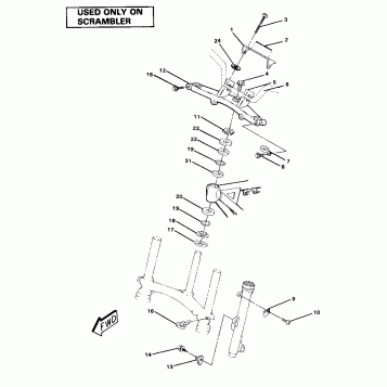 Steering Assembly-Scrambler (4911701170022A)