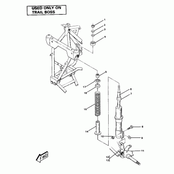 Strut Assembly-Trail Boss (4911701170024A)