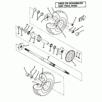Rear Wheel Drive Assembly (4911701170028A)