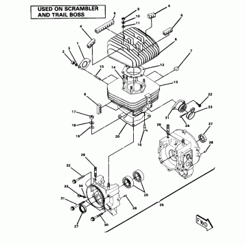 Crankcase and Cylinder Assembly (4911701170042A)