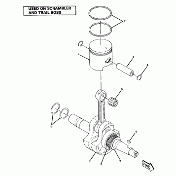 Crankshaft and Piston Assembly (4911701170044A)