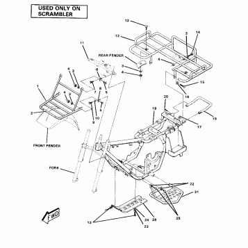 Frame Assembly with Racks-Scrambler (4911991199006A)