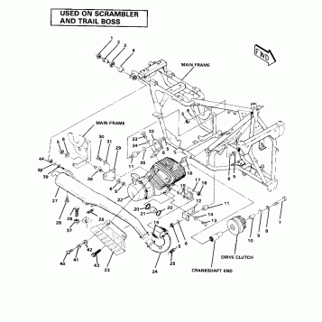 Engine and Muffler Mounting (4911991199008A)