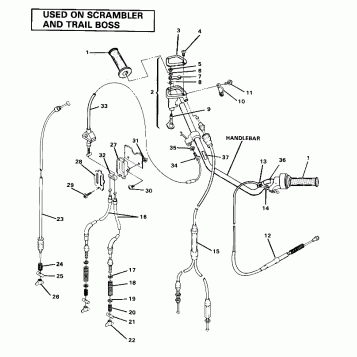 Hand Control Cable Assembly (4911991199018A)