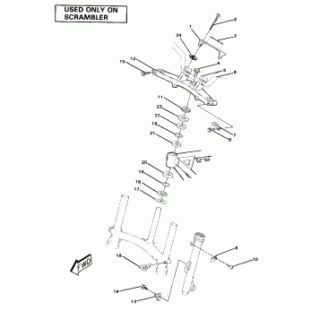 Steering Assembly-Scrambler (4911991199022A)