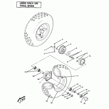 Front Wheel Assembly-Trail Boss (4911991199026A)