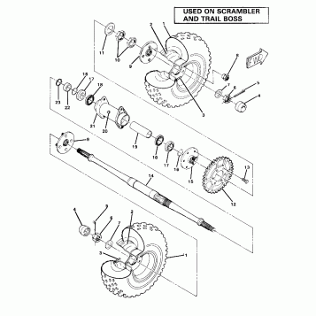 Rear Wheel Drive Assembly (4911991199028A)