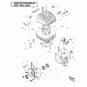 Crankcase and Cylinder Assembly (4911991199042A)