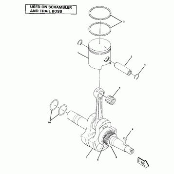 Crankshaft and Piston Assembly (4911991199044A)