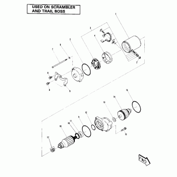 Starting Motor Assembly (4911991199050A)