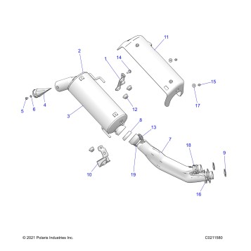 ENGINE, EXHAUST - A22SXA85A1/A6 (C0211580)