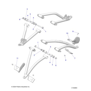SUSPENSION, A-ARM MOUNTING - A26SHY57AL/AS (C102663)