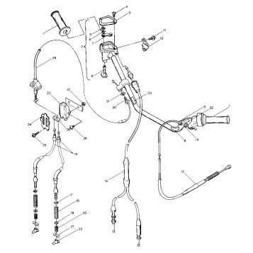 Hand Control Cable Assembly (4913501350013A)