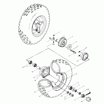 Front Wheel Assembly (4913501350015A)