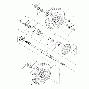 Rear Wheel Drive Assembly (4913501350017A)