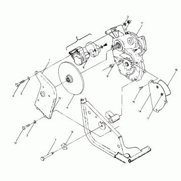 Right Hand Gearcase & Brake Mounting (4913501350029A)
