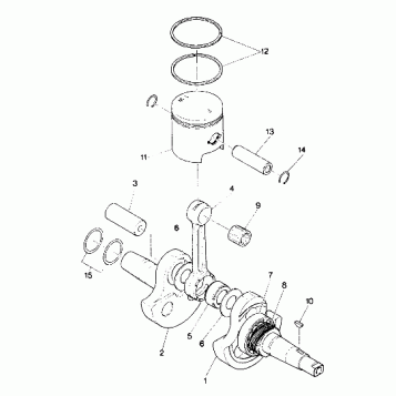 Crankshaft and Piston Assembly (4913501350032A)