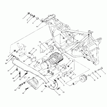 Engine and Muffler Mounting (4913511351005A)
