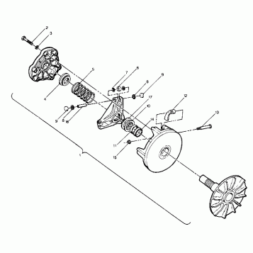 Drive Clutch Assembly (4913511351024A)
