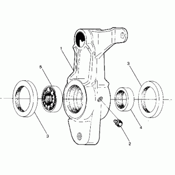 Front Tightener Assembly, L.H. - PN 1380004 Front Tightener Assembly, R.H. (4914761476033B)