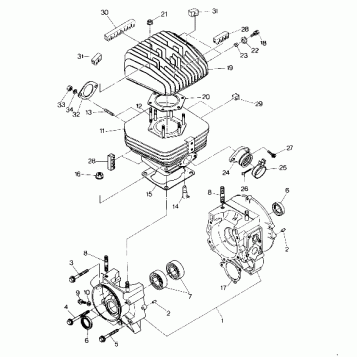 Crankcase and Cylinder Assembly (4914761476038A)