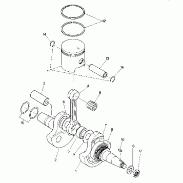Crankshaft and Piston Assembly (4914761476039A)