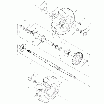 Rear Wheel Drive Assembly (4914771477017A)