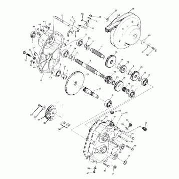 Gearcase Assembly 1988 2X4 Update - 4/14/88 (4914771477025A)
