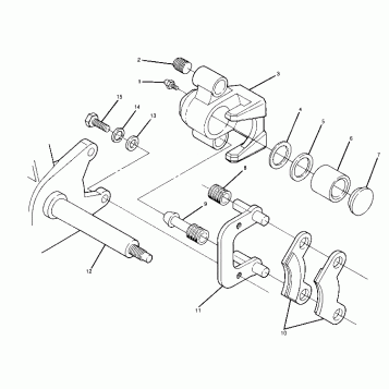 Front Brake Assembly 1988 2X4 Update - 4/14/88 (4914771477030A)