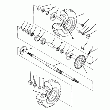 Rear Wheel Drive Assembly (4914781478017A)