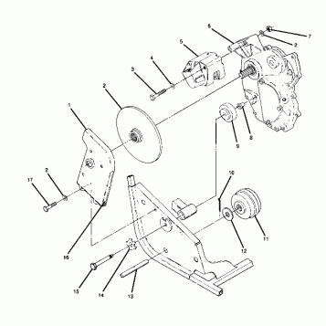 Right Hand Gearcase and Brake Mounting (4914781478029A)