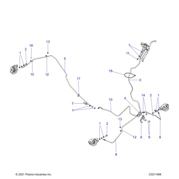 BRAKES, BRAKE LINES - A26SXZ85A9/AN/AZ (C0211488)