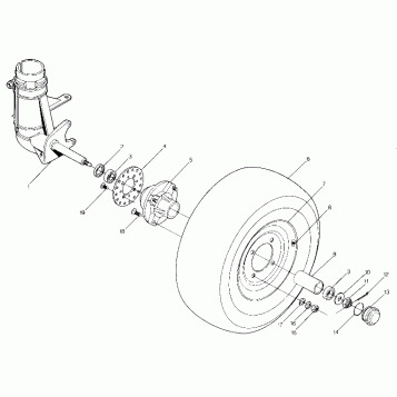 Front Wheel Assembly (4915951595017A)